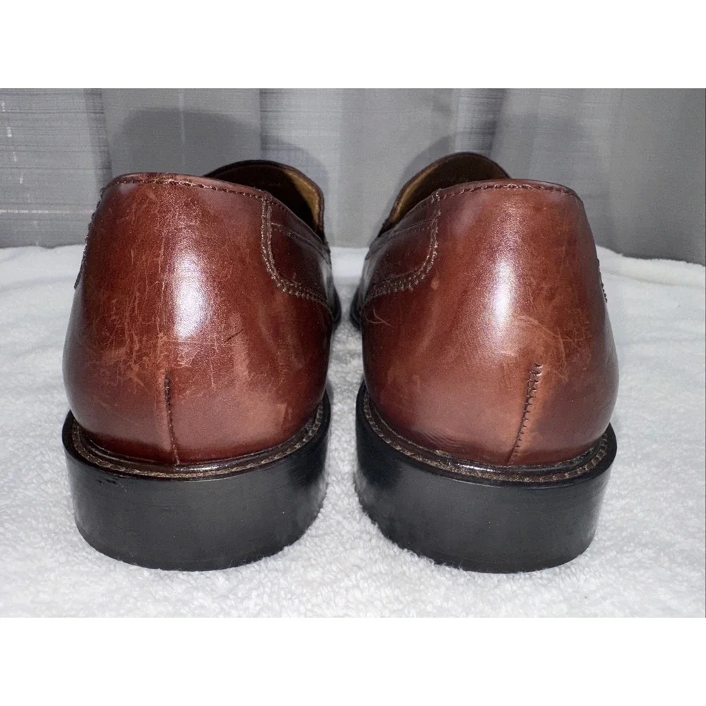 BOSTONIAN First Flex‎ Men's Brown Leather Slip On Loafer 22816 Size 10.5 M